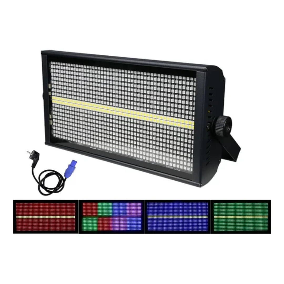 Led Strobo Atomic Rgbw De 1000 W Con Cinta Dmx